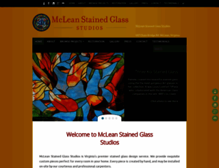 mcleanstainedglass.com screenshot