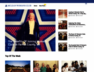 mcleanwomansclub.org screenshot