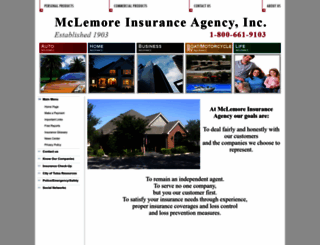 mclemoreinsurance.com screenshot