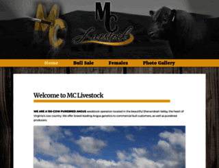 mclivestockangus.com screenshot