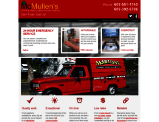 mcmullensplumbing.com screenshot