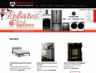 mcmunnandyatesfurniture.com screenshot