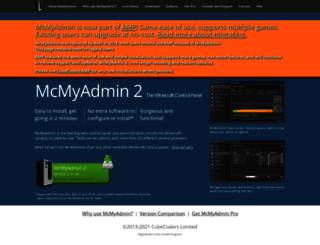 mcmyadmin.com screenshot