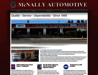 mcnallyautomotive.com screenshot