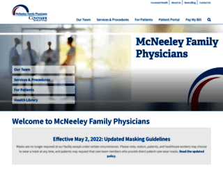mcneeleyfamilyphysicians.com screenshot