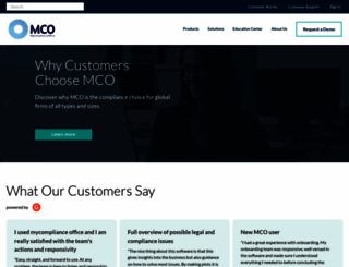 mco.mycomplianceoffice.com screenshot