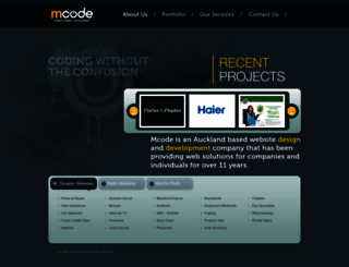 mcode.co.nz screenshot