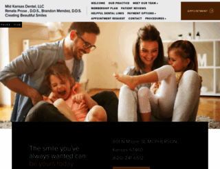 mcphersondentist.com screenshot