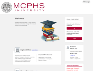 mcphs.afford.com screenshot