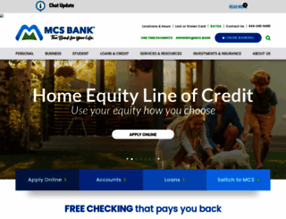 mcs-bank.com screenshot