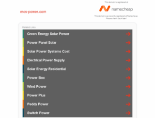mcs-power.com screenshot