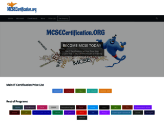 mcsecertification.org screenshot