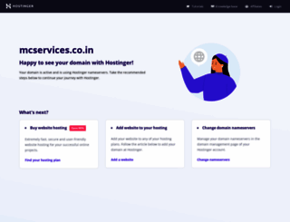 mcservices.co.in screenshot