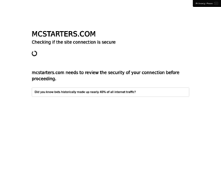 mcstarters.com screenshot