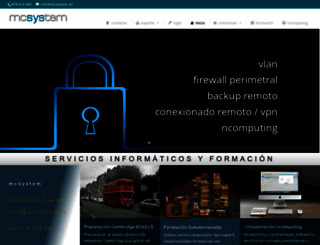 mcsystem.es screenshot