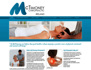mctimoney-chiropractic-ireland.org screenshot