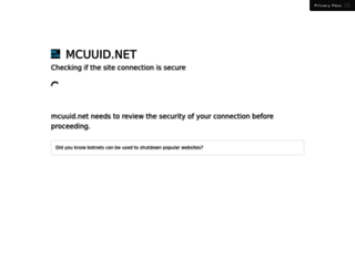 mcuuid.net screenshot