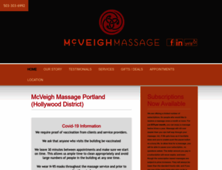 mcveighmassage.com screenshot