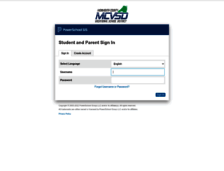 mcvsd.powerschool.com screenshot