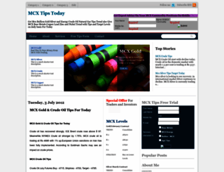mcx-tips-today.blogspot.com screenshot