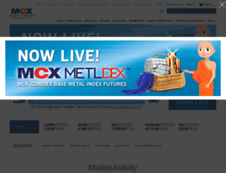 mcxact.mcxindia.com screenshot