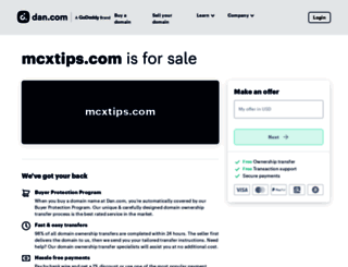 mcxtips.com screenshot