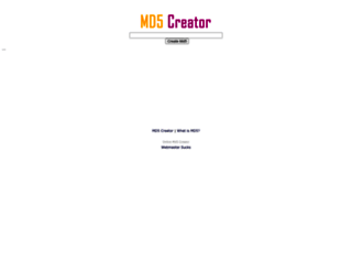 md5-creator.com screenshot