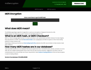md5encryption.com screenshot