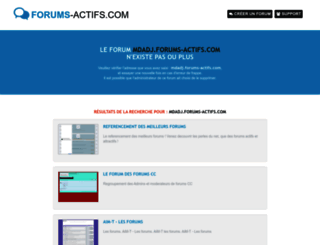 mdadj.forums-actifs.com screenshot