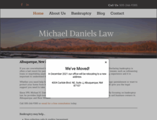 mdanielslaw.com screenshot