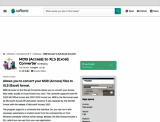 mdb-access-to-xls-excel-converter.en.softonic.com screenshot