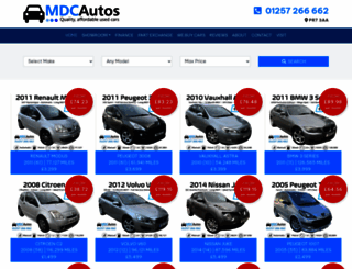 mdc-autos.co.uk screenshot