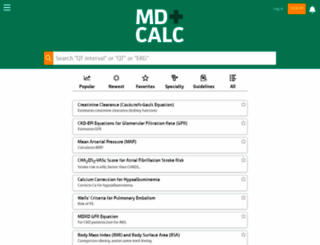 mdcalc.com screenshot