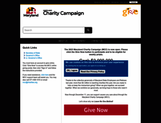 mdcharity.org screenshot