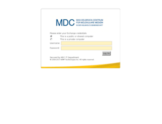 mdcmailapp.mdc-berlin.de screenshot