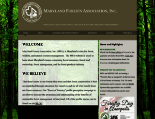 mdforests.org screenshot
