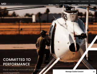 mdhelicopters.com screenshot