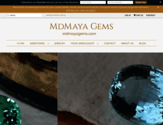 mdmayagems.com screenshot