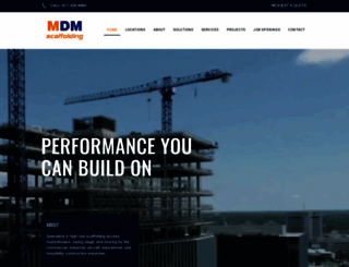 mdmscaffolding.com screenshot