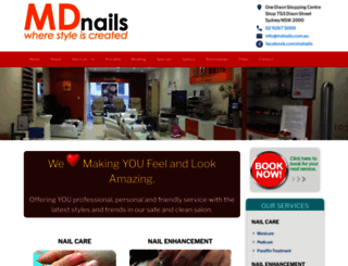 mdnails.com.au screenshot