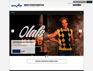 mdr-ticketshop.de screenshot