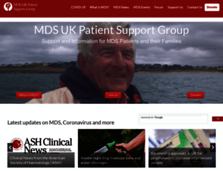 mdspatientsupport.org.uk screenshot