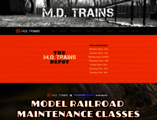 mdtrains.com screenshot