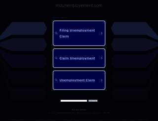 mdunemployement.com screenshot