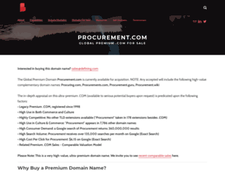 me.procurement.com screenshot