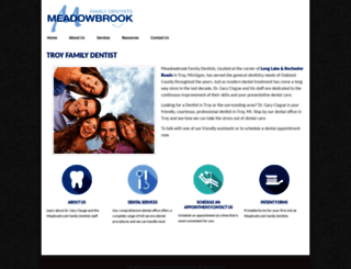 meadowbrookfamilydentists.com screenshot