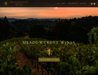 meadowcroftwines.com screenshot