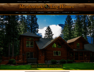 meadowlarkloghomes.com screenshot