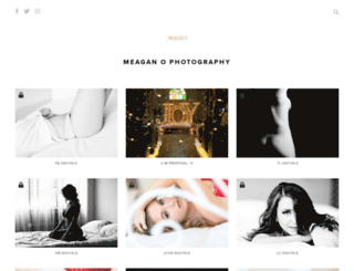 meaganophotography.pixieset.com screenshot