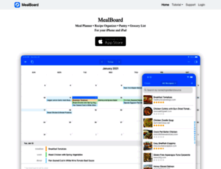 mealboard.com screenshot